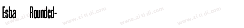 Esba   Rounded字体转换